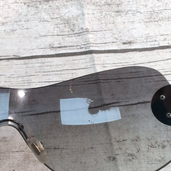 Versace MOD. 2113-B Black Shield Sunglasses 1009/11 – Women’s Oversized - Picture 13 of 14